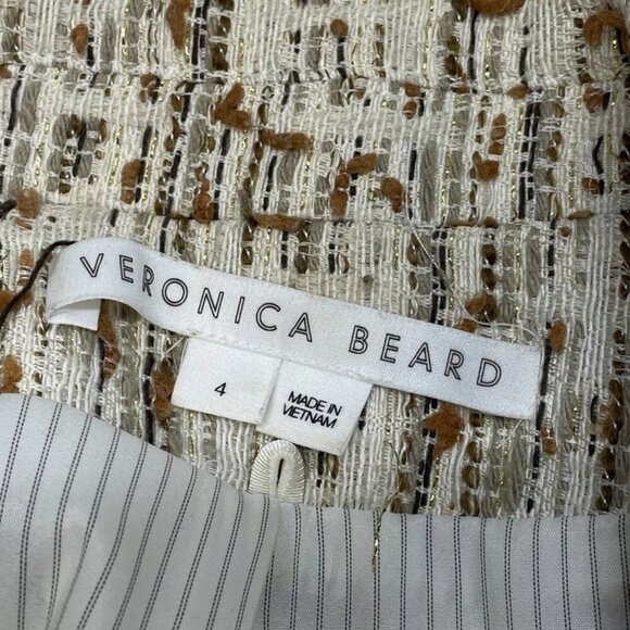 NEW VERONICA BEARD Women's Blazer Single Button Print Size 4 Multi - Picture 8 of 9